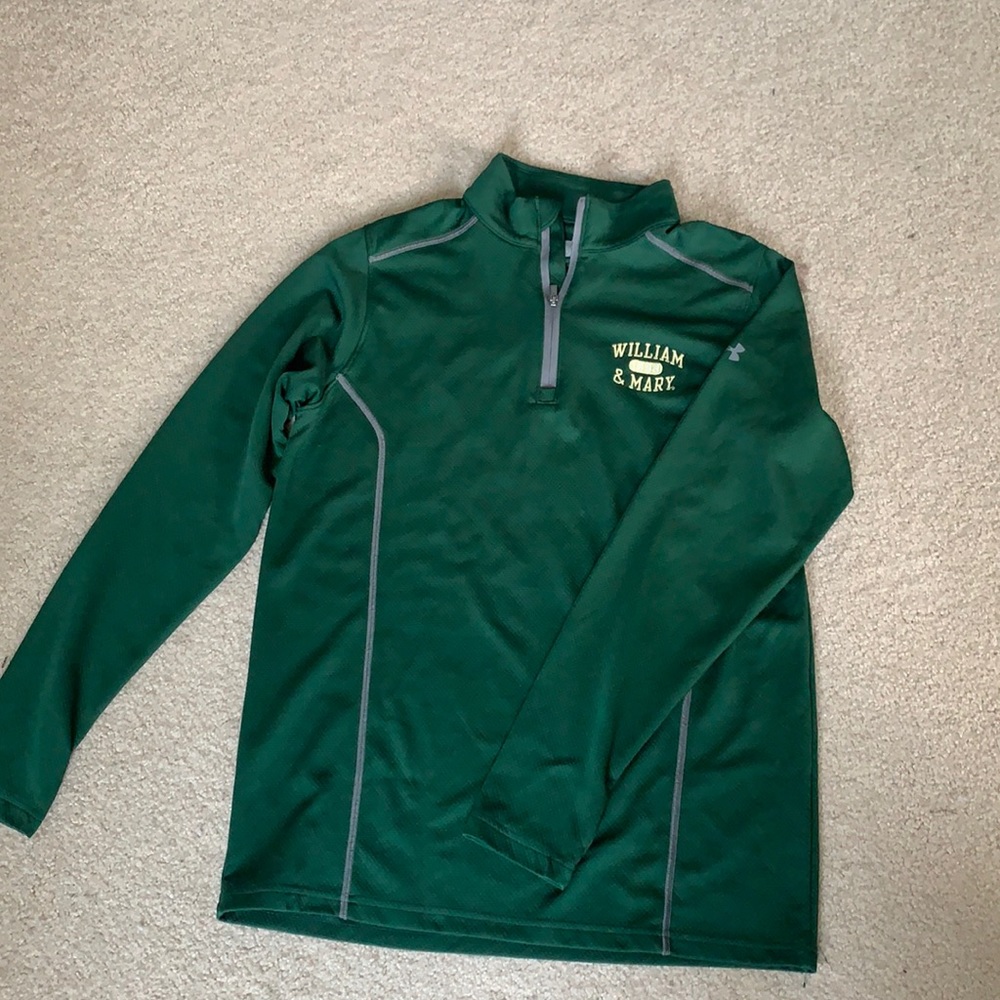 William and Mary half zip under armour shirt